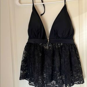 Black Lace Swimsuit